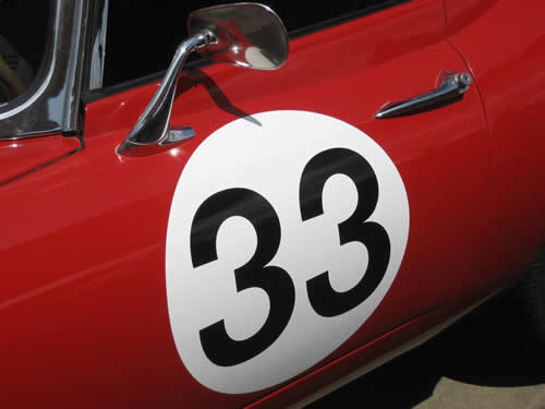 Classic Style Decals Ovals or Circles with Vinyl Race Numbers